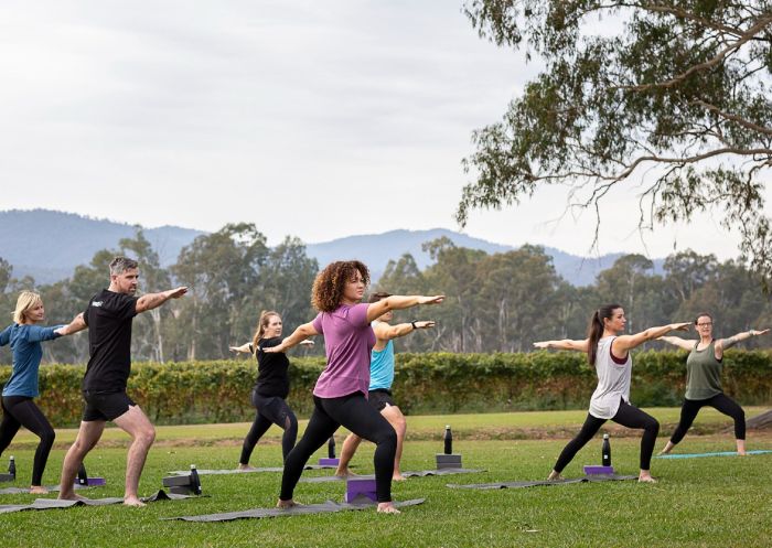 Yoga in the Vines class - Credit: Yoga in the Vines | Hunter Valley VIC