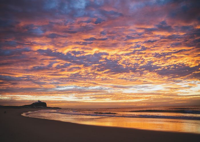 Sunrise over Nobbys Beach