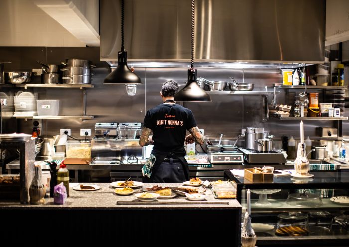 Kitchen with chef, Ain't Nonnas, Wollongong - Credit: Ain't Nonnas