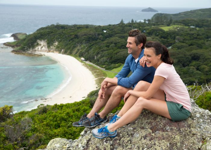 Couple enjoying a walk, Malabar Hill, Lord Howe Island