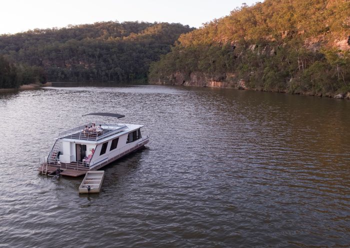 Houseboat on the Hawkesbury River , Wisemans Ferry,  Hawkesbury River