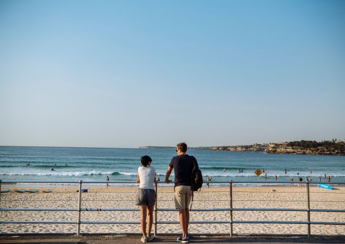 Couple enjoying a walk, Bondi Beach