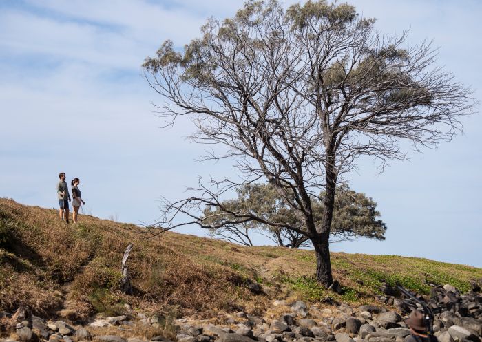 Couple enjoying a walk, Yuraygir Coastal Walk, Angourie
