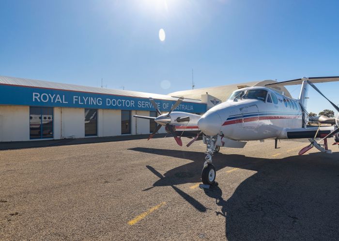  Plane at hangar, Royal Flying Doctor Service visitor centre, Broken Hill