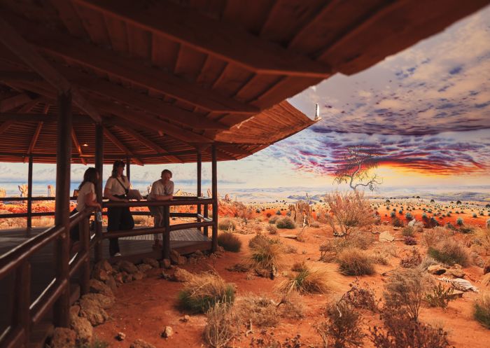  Friends enjoying a visit to gallery, Silver City Mint and Art Centre, Broken Hill