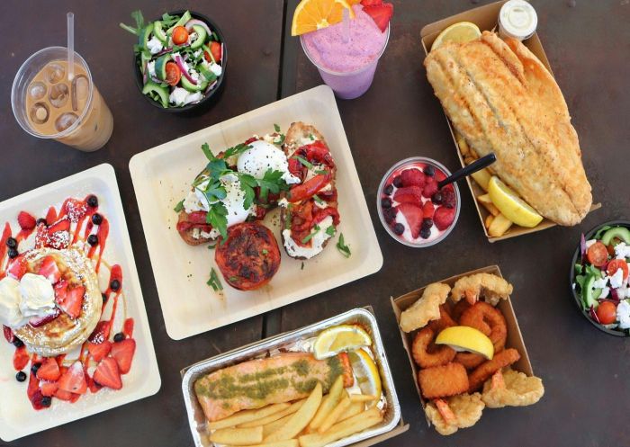 Food on table, Levendi Wollongong Harbour, Wollongong - Credit: Levendi