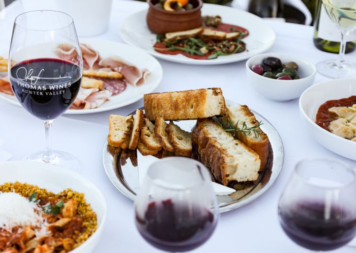 Table with bread, The Mill at Estate Tuscany, Pokolbin - Credit: Estate Tuscany