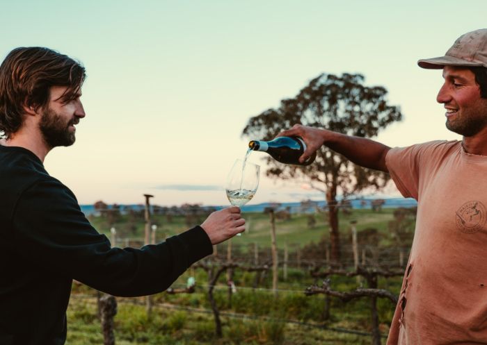 Pouring wine, Renzaglia Wines, Bathurst - Credit: Renzaglia Wines