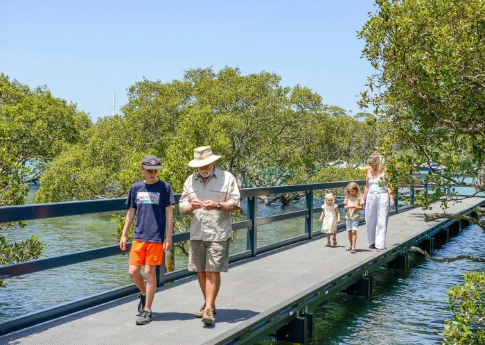 Family walking, Huskisson Mangrove Boardwalk, Huskisson - Credit:  Huskisson Mangrove Boardwalk