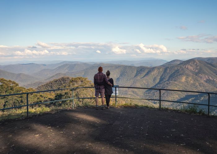 Couple viewing from Raspberry Lookout, Gibraltar Range National Park, Gibraltar Range
