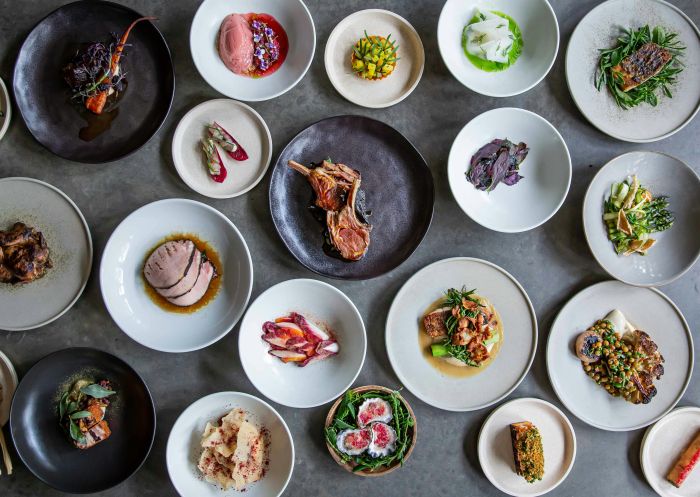 Dishes on table, Bangalay Luxury Villas, Shoalhaven Heads - Credit: Bangalay Dining