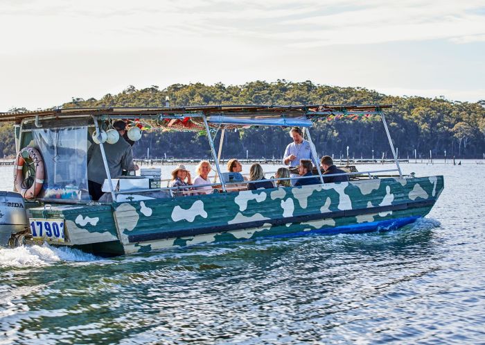 Boat ride, Captain Sponge's Magical Oyster Tour, Pambula
