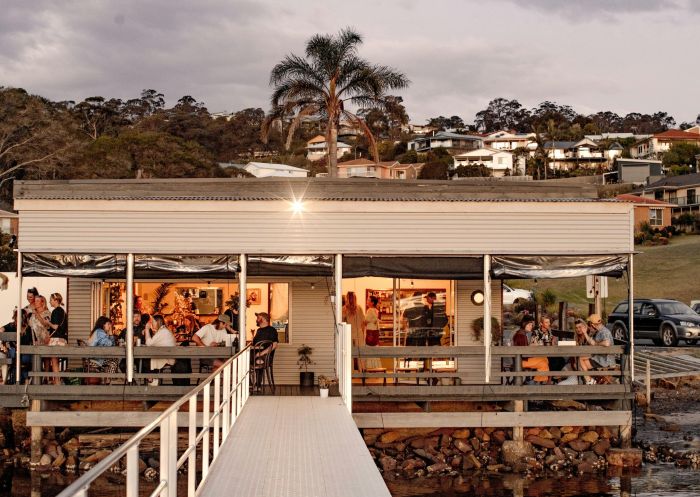 Outdoor view at sunset, Sunny's Kiosk, Merimbula - Credit: Robbie Duncan