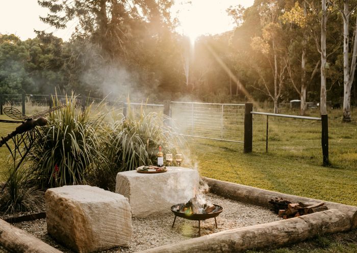 Fireplace in outdoors, Contained in Nimbin, Nimbin - Credit: Contained in Nimbin Accommodation