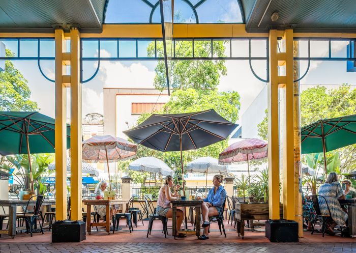 Outdoor dining, Dark Horse Espresso, Lismore - Credit: Lismore City Council