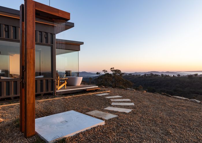 A luxury tiny house at Sierra Escape, Mudgee