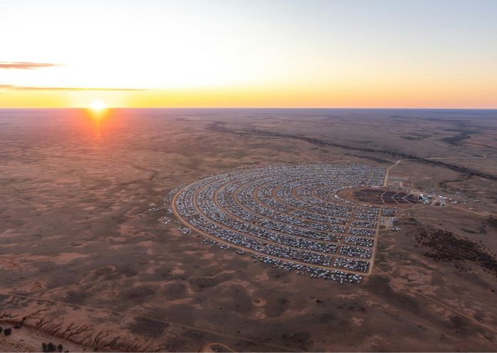 Aerial view, Broken Hill Mundi Mundi Bash, Silverton - Credit: Broken Hill Mundi Mundi Bash