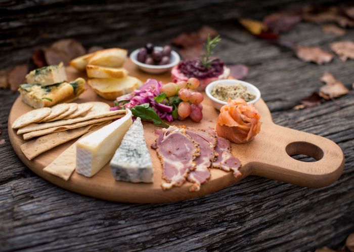 Cheese board available for order from High Valley Mudgee Cheese Co., Mudgee