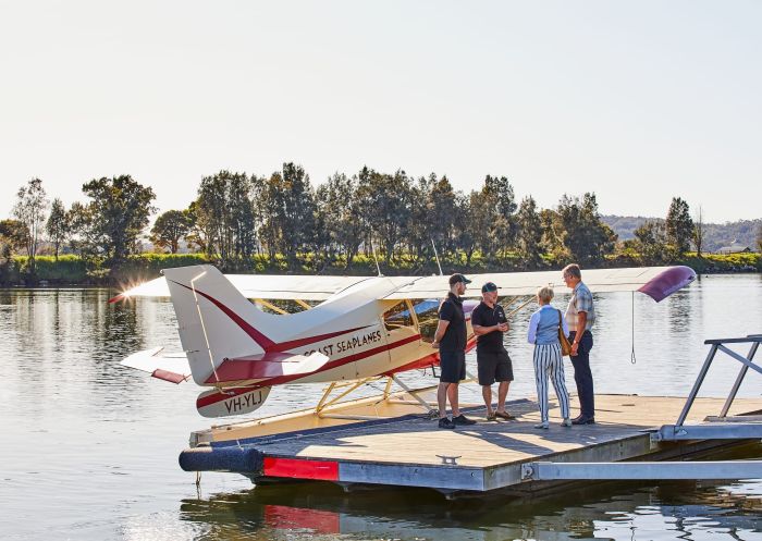 Boarding a plan, South Coast Seaplanes, Moruya