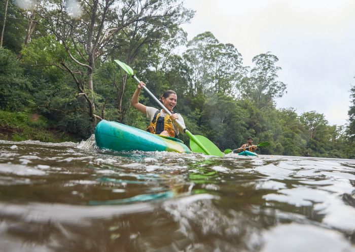 Two people on Kayaks, Kangaroo Valley Adventure Company, Kangaroo Valley 
