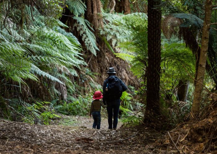 Parent and child walking around Tilba - Credit: Eurobodalla Coast Tourism