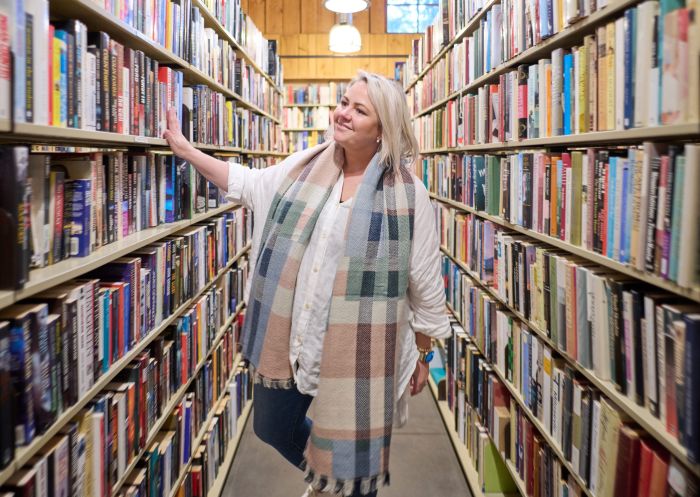 Enjoying the Berkelouw Book Barn, Bendooley Estate, Berrima