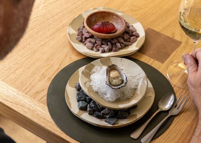Oysters on plate, Three Blue Ducks, Burradoo - Credit: Three Blue Ducks