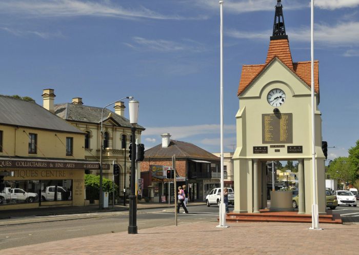 Clocktower in street plaza, Mittagong - Credit: Destination Southern Highlands