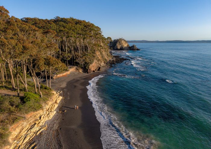 Two people walking aerial view, Munjip Trail, Lilli Pilli - Credit: Eurobodalla Coast Tourism