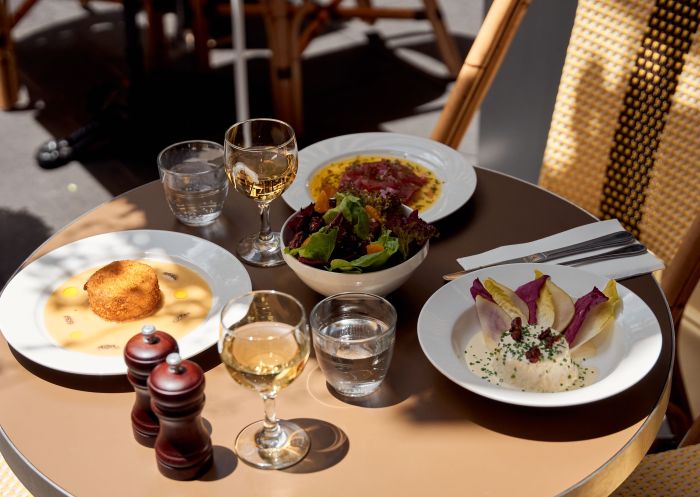 Table with plates of food, Lucette, Bowral - Credit: Lucette