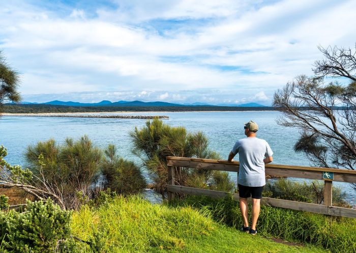 Man looking at view, Toragy Point South Head, Moruya Heads - Credit: Eurobodalla Coast Tourism