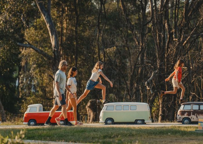Family enjoys an afternoon walk , Nimbin Rainbow Walk, Nimbin - Credit: Visit Lismore