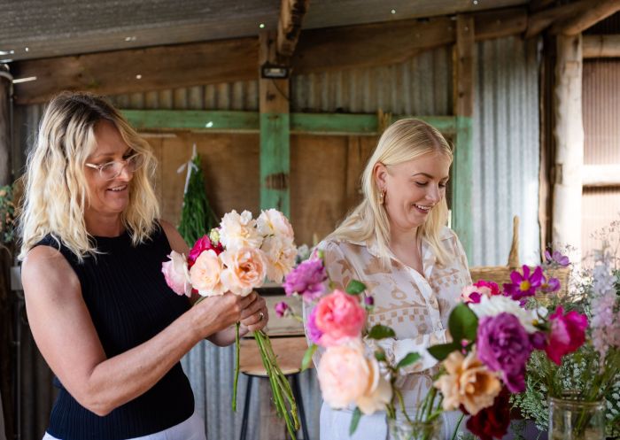 Women arranging flowers, Gidgee Estate, Temora - Credit: Anne Cooper Photography