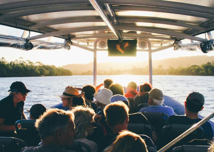  Passengers on sunset cruise boat, Scenic River Cruise, Out of The Blue Adventures, Byron Bay - Credit: Out of The Blue Adventures