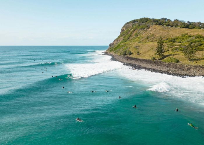 Beach with headland, Lennox Head Beach, Lennox Head