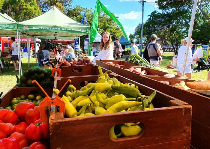 Store with vegetables, Byron Farmers Market, Byron - Credit: Byron Farmers Market