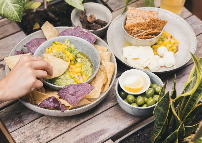 Food on table, Earth Beer Company, Cudgen - Credit: Jayanta visual