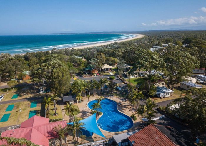 Birds-eye view of NRMA Broulee Holiday Park in Broulee - Credit: NRMA Parks and Resorts