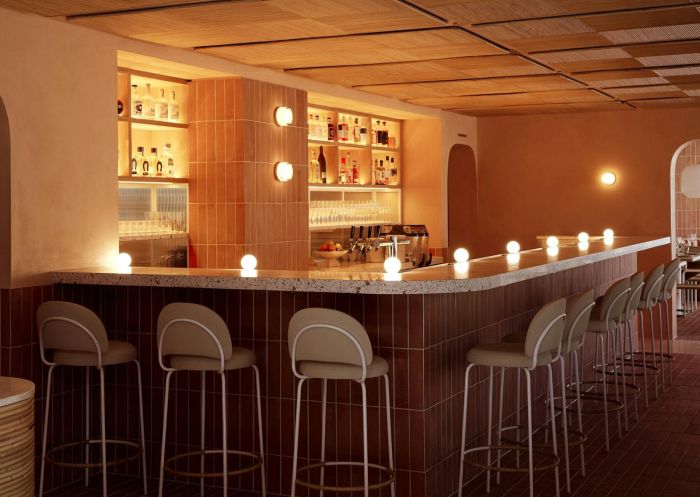 Bar with mood lighting, Light Years, Byron Bay - Credit: Arcade Agency