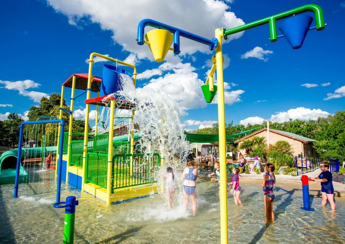 Sliding down waterpark, Discovery Parks - Dubbo, Dubbo - Credit: Tom Woods | Aspen Parks