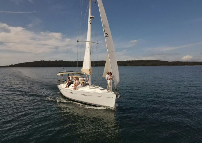 40 foot Benetau yacht sailing on ocean, Silver Sun Sailing, Lake Macquarie - Credit: Silver Sun Sailing