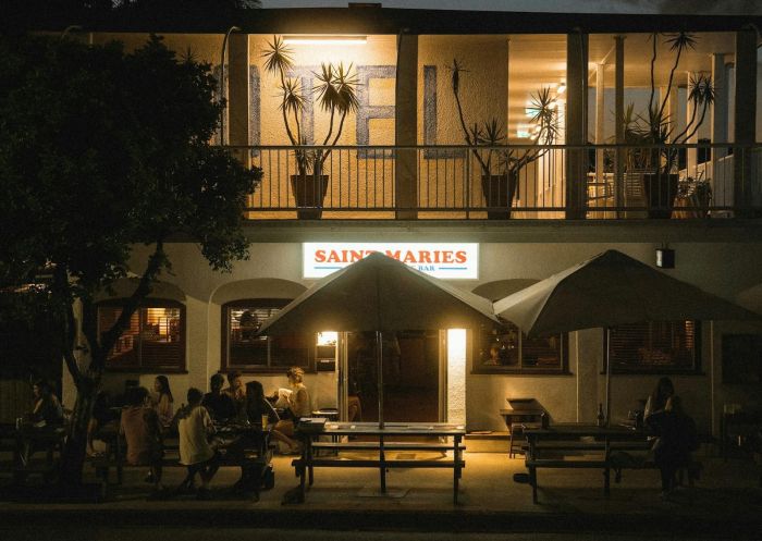 Saint Maries shop front at dusk, Saint Maries, Brunswick Heads - Credit: Saint Maries | Enlighten Media