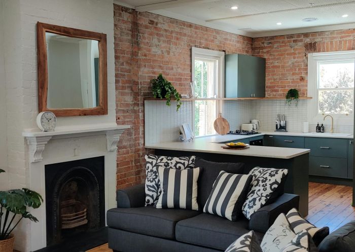 Stylish lounge and kitchen area in Tamburlaine on Pym, Millthorpe - Credit: Tamburlaine Organic Wines