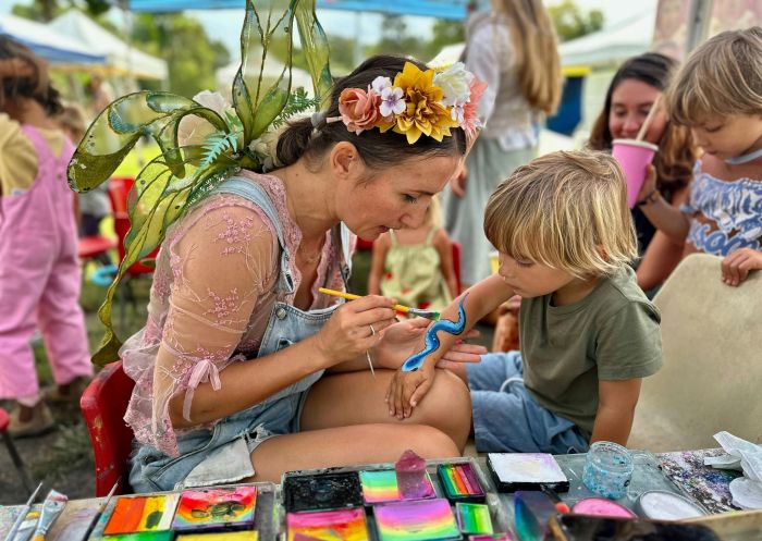 Kids crafts and face painting, Mullum Farmers Market, Mullumbimby - Credit: Mullum Farmers Market