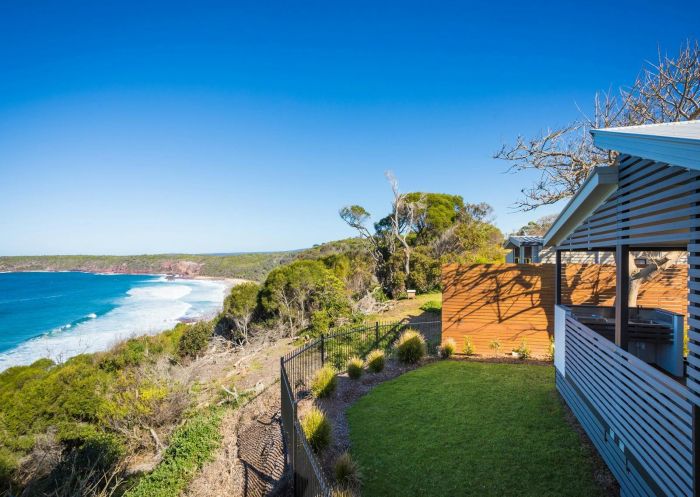 The Escape Cabin on ocean front, NRMA Merimbula Beach Holiday Resort, Merimbula - Credit: NRMA Merimbula Beach Holiday Resort