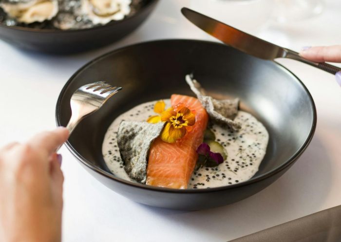 Salmon in bowl, Bistro Sociale, Bowral - Credit: Bistro Sociale