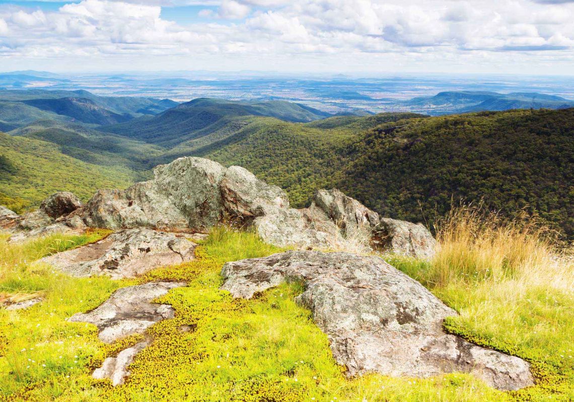 Scenic view of beautiful Mount Kaputar National Park, Northern NSW