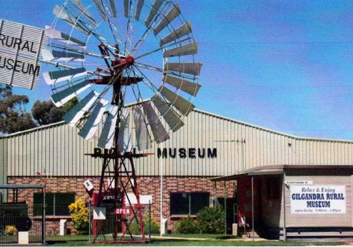Historical buildings on display at Gilgandra Rural Museum, NSW