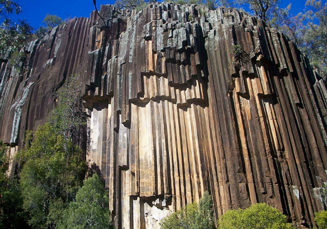 The Sawn Rocks organ-piping rock formation, Mount Kaputar National Park 