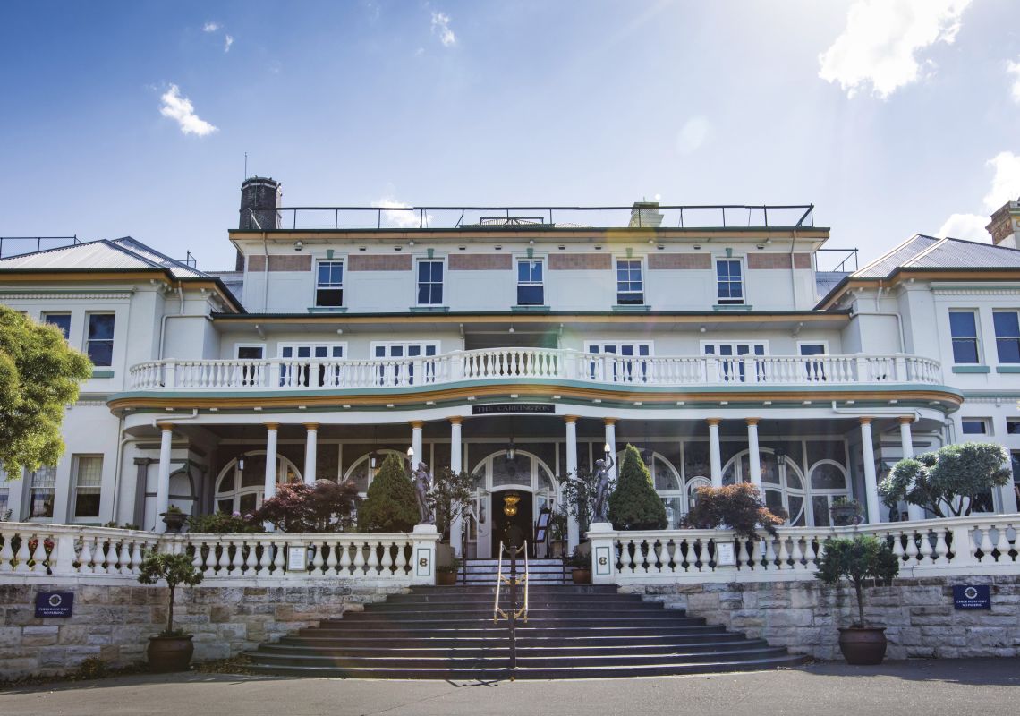Exterior view of the heritage-listed Carrington Hotel - Katoomba - Blue Mountains